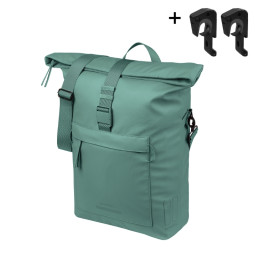 BASIL BROOKLYN TORBA SHOULDER BAG, MIK HOOKS, 17L, silvergreen new 2026