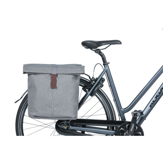 BASIL CITY TORBA DOUBLE BAG, 32L, grey melle MIK.com