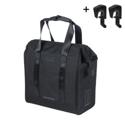 BASIL CITY TORBA GRAND SHOPPER MIK HOOKS, 23L, black new 2026