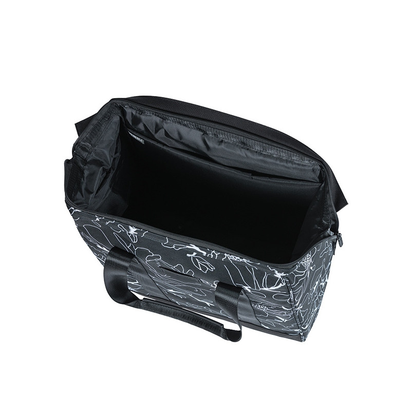 BASIL CITY TORBA GRAND SHOPPER MIK HOOKS, 23L, flower black new 2026