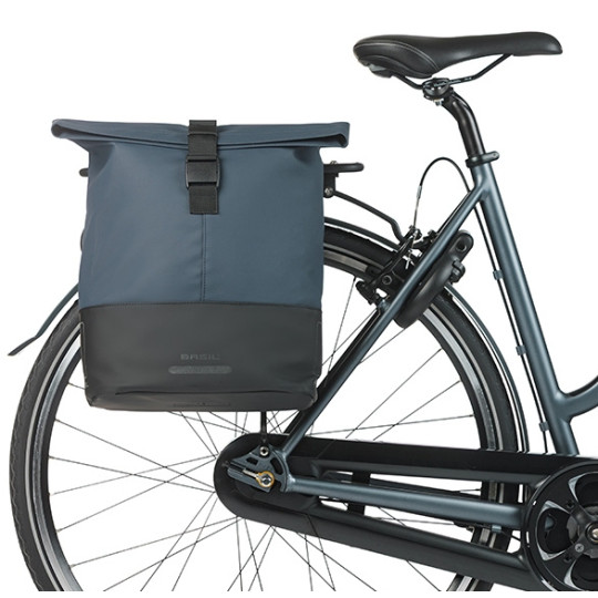 BASIL COVE TORBA DOUBLE PANNIER BAG MIK, 28-32L, navy/black new 2026