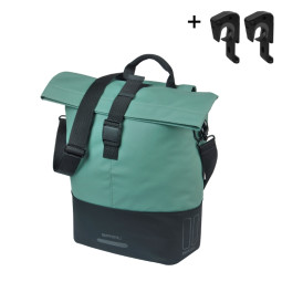 BASIL COVE TORBA SHOPPER, MIK HOOKS, 14-16L, silvergreen/black new 2026