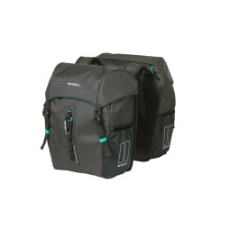BASIL DISCOVERY 365D TORBA DOUBLE BAG, 18L, black melee