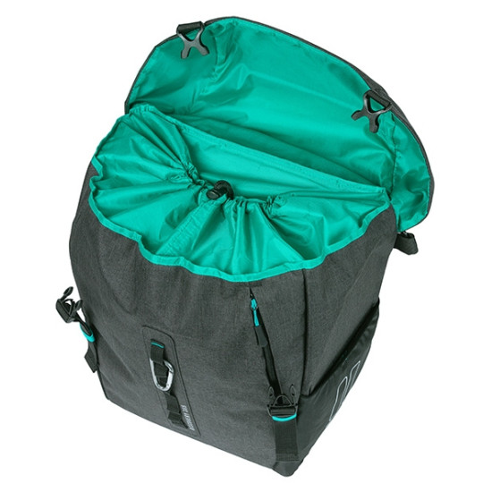 BASIL DISCOVERY 365D TORBA L SINGLE BAG MIK HOOKS, 20L, black melee new 2026