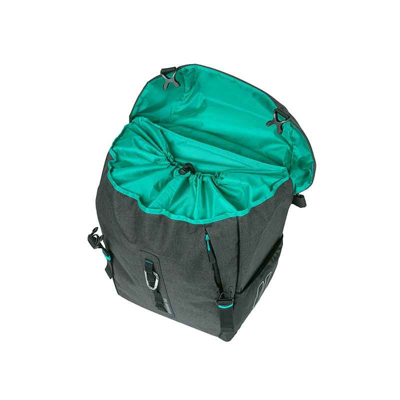 BASIL DISCOVERY 365D TORBA L SINGLE BAG MIK HOOKS, 20L, black melee new 2026