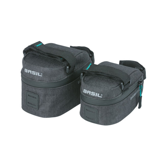 BASIL DISCOVERY 365D TORBA SADDLE BAG M, 1L, black melee