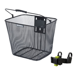 BASIL KOSZ PRZEDNI BILBAO + UCHWYT KF na kierownice, black