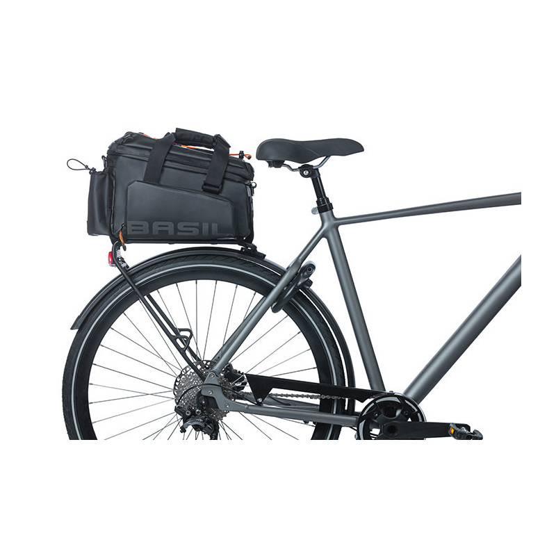BASIL MILES TARPAULIN TORBA TRUNKBAG XL Pro, 9-36L, black orange MIK.com
