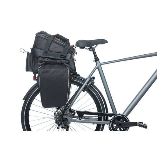 BASIL MILES TARPAULIN TORBA TRUNKBAG XL Pro, 9-36L, black orange MIK.com