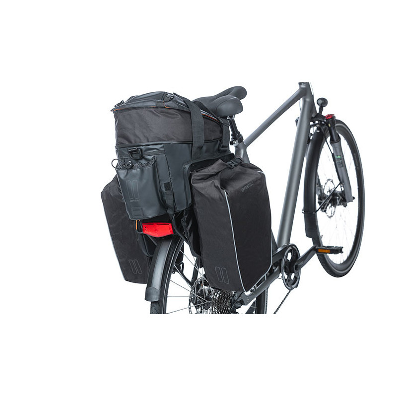 BASIL MILES TARPAULIN TORBA TRUNKBAG XL Pro, 9-36L, black orange MIK.com