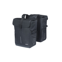 BASIL MOVE TORBA DOUBLE BAG, 30L, black