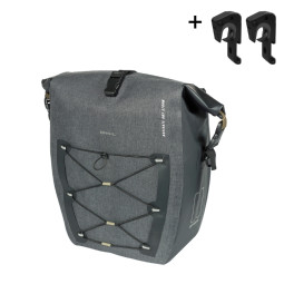 BASIL NAVIGATOR STORM TORBA  M SINGLE BAG MIK HOOKS, 12-15L, black new 2026
