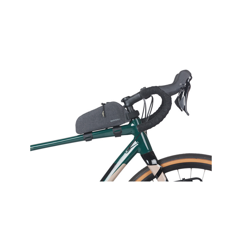 BASIL NAVIGATOR STORM TORBA TOP TUBE FRAME BAG, 0.8L, black