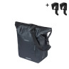 BASIL RIVO TORBA M SINGLE BAG TARAPAULIN, MIK HOOKS, 12-15L, black new 2026