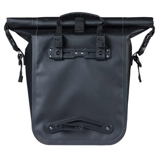 BASIL RIVO TORBA M SINGLE BAG TARAPAULIN, MIK HOOKS, 12-15L, black new 2026