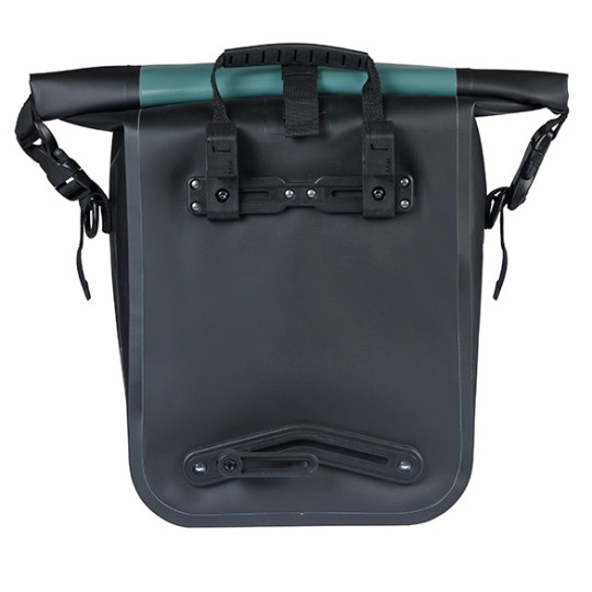 BASIL RIVO TORBA M SINGLE BAG TARAPAULIN, MIK HOOKS, 12-15L, silvergreen/black new 2026