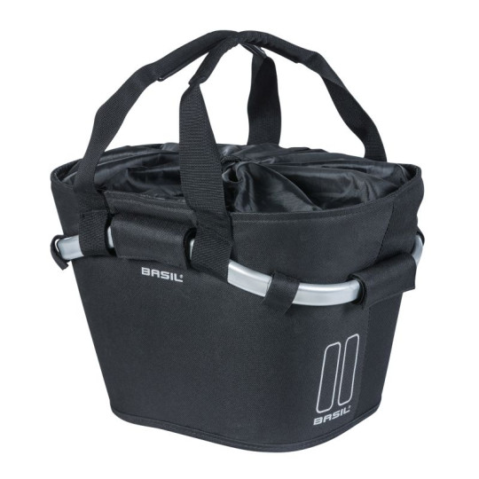 BASIL SPORT KOSZYK NA KIEROWNICĘ CLASSIC CARRY ALL FRONT BASKET, black