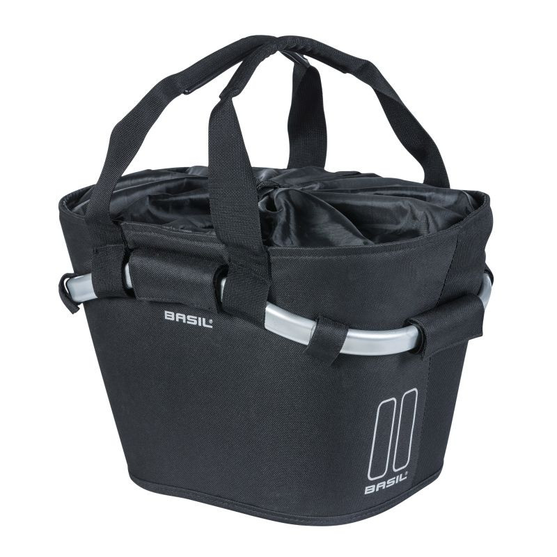 BASIL SPORT KOSZYK NA KIEROWNICĘ CLASSIC CARRY ALL FRONT BASKET, black