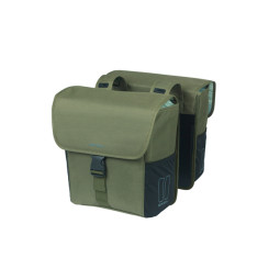 BASIL TORBA GO DOUBLE BAG, 32L, dark green