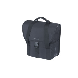 BASIL TORBA GO SINGLE BAG, 16L, solid black
