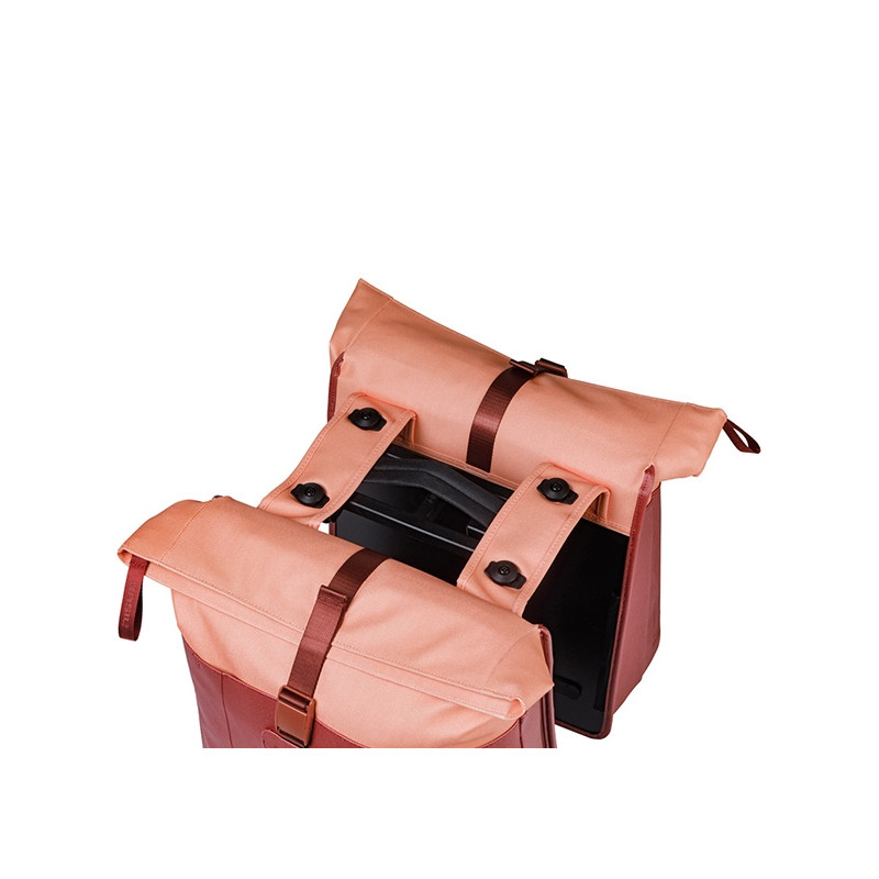 BASIL VIVE TORBA DOUBLE PANNIER BAG MIK, 28-35, burgundy/pink new 2026