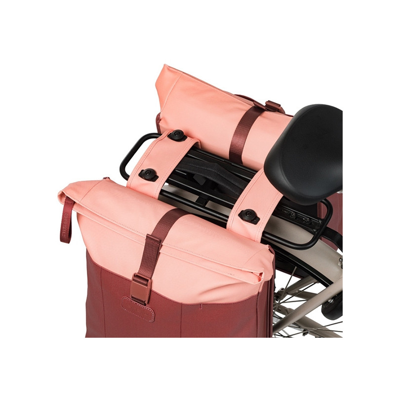 BASIL VIVE TORBA DOUBLE PANNIER BAG MIK, 28-35, burgundy/pink new 2026