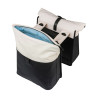BASIL VIVE TORBA DOUBLE PANNIER BAG MIK, 28-35, off-white/black new 2026