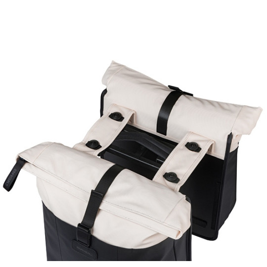 BASIL VIVE TORBA DOUBLE PANNIER BAG MIK, 28-35, off-white/black new 2026