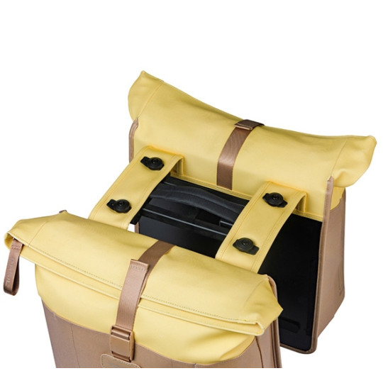 BASIL VIVE TORBA DOUBLE PANNIER BAG MIK, 28-35, sand/yellow new 2026