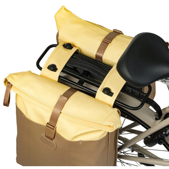 BASIL VIVE TORBA DOUBLE PANNIER BAG MIK, 28-35, sand/yellow new 2026