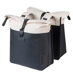 BASIL VIVE TORBA DOUBLE PANNIER BAG, 28-35, off-white/black new 2026