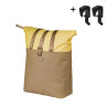 BASIL VIVE TORBA SHOPPER, MIK HOOKS, 15-20L, sand/yellow new 2026