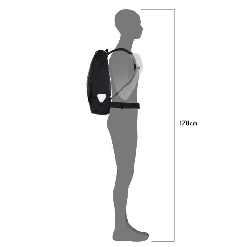 ORTLIEB KURIERS.  PLECAK MESSENGER BAG BLACK 39L.