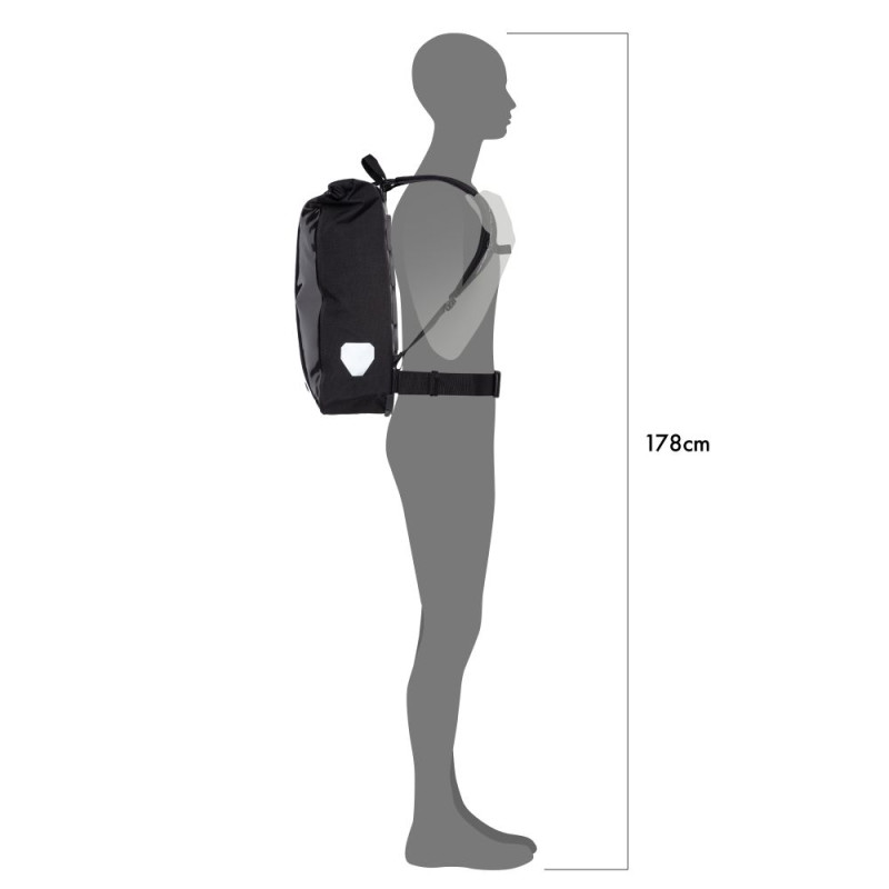 ORTLIEB KURIERS.  PLECAK MESSENGER BAG  PRO BLACK 39L.