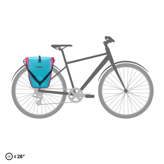 ORTLIEB SAKWA TYLNA BACK-ROLLER CYBER CYBER BLUE/CYBER PINK 20L new 2026