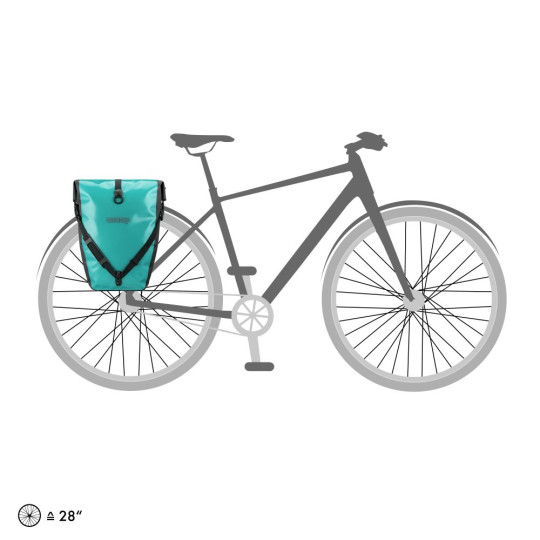 ORTLIEB SAKWY TYLNE BACK-ROLLER  FREE LAGOON-BLACK 40L.