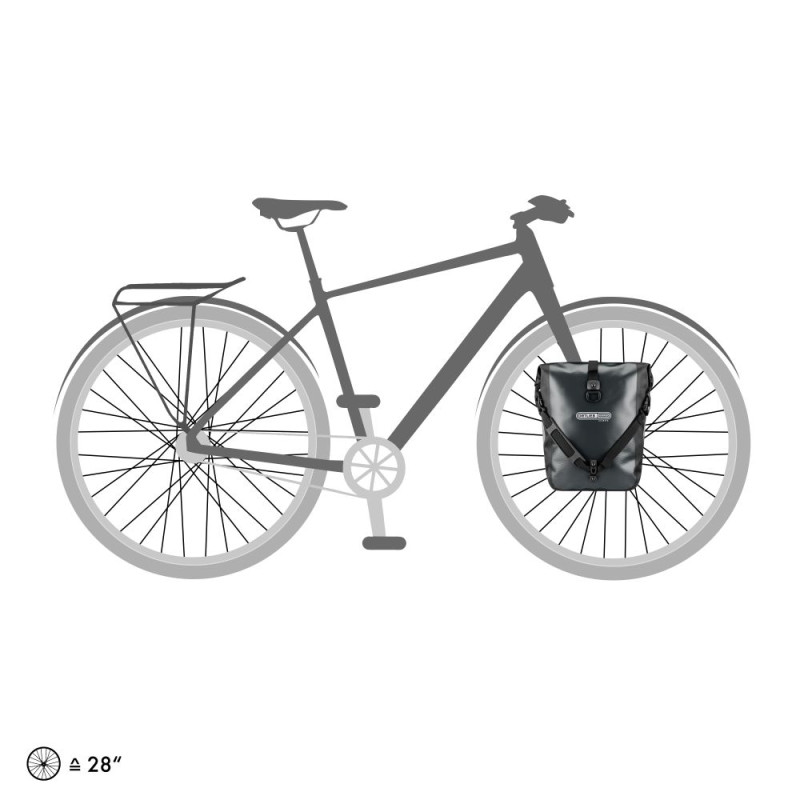 ORTLIEB SAKWY UNIWERSALNE SPORT-ROLLER ASPHALT-BLACK 25L