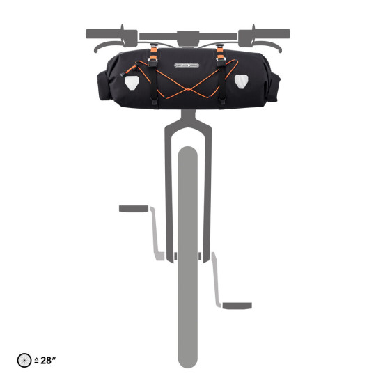 ORTLIEB TORBA BIKE PACKING NA KIEROWNICĘ HANDLEBAR-PACK FLEX BLACK MATT 15L