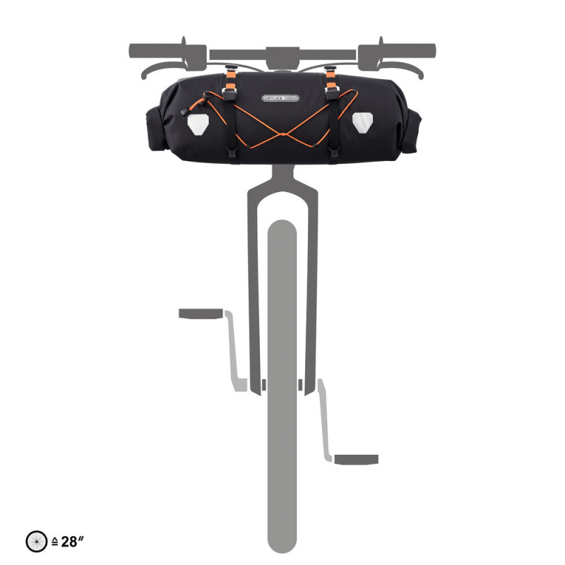 ORTLIEB TORBA BIKE PACKING NA KIEROWNICĘ HANDLEBAR-PACK FLEX BLACK MATT 15L