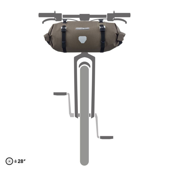 ORTLIEB TORBA BIKE PACKING NA KIEROWNICĘ HANDLEBAR-PACK FLEX DARK SAND 9L new 2026