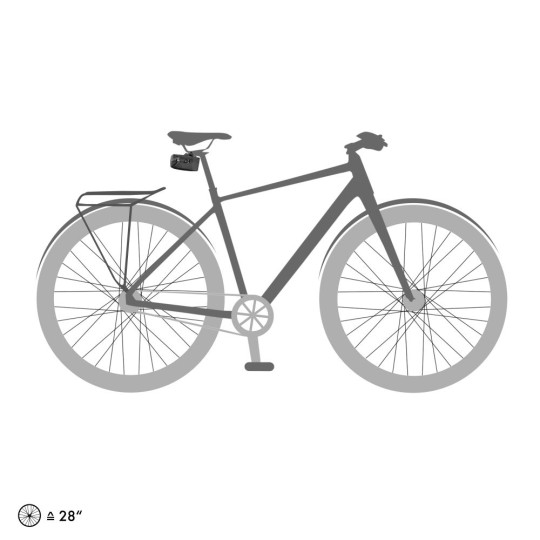 ORTLIEB TORBA PODSIODŁOWA SADDLE MICRO-BAG BLACK MATT 0,8L.