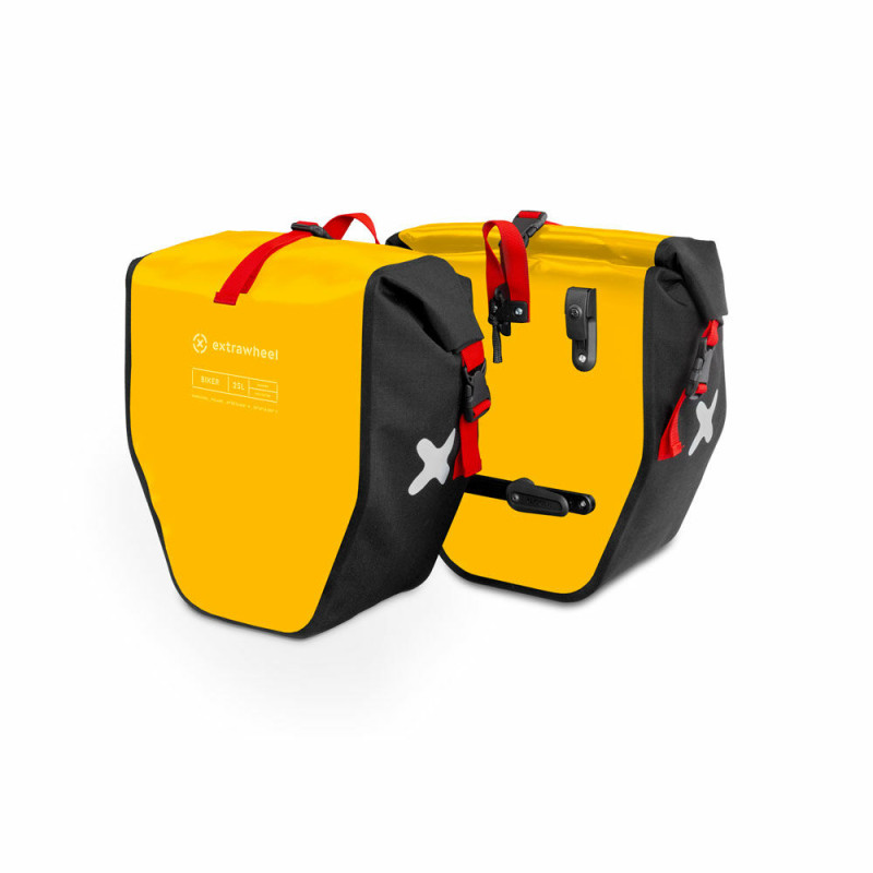 EXTRAWHEEL SAKWY TYLNE BIKER POLYESTER YELLOW/BLACK 50L