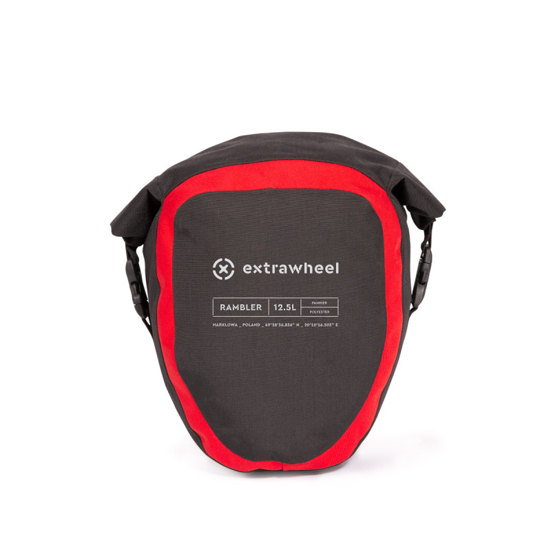 EXTRAWHEEL SAKWY UNIWERSALNE RAMBLER POLYESTER BLACK/RED 25L