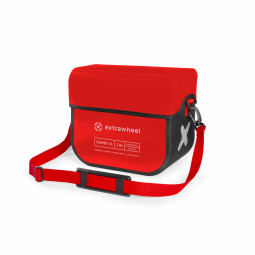 EXTRAWHEEL TORBA NA KIEROWNICĘ HANDY POLYESTER RED/BLACK XL 7,5L