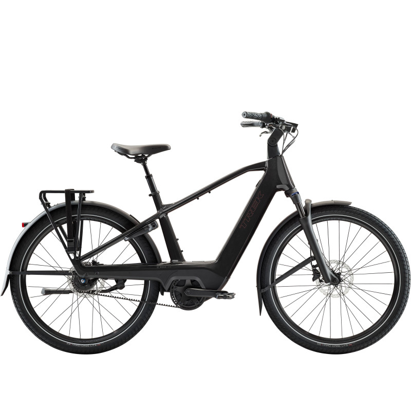 Rower TREK Charter+ 4 z piastą Nexus 5 i napędem pasowym oraz akumulatorem 800 Wh